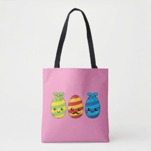Kawaii Ostereier mit Ribbons Tasche