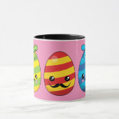 Kawaii Ostereier mit Ribbons Tasse (Zentrum)