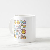 Kawaii Ostern Kaffeetasse (Vorderseite Links)