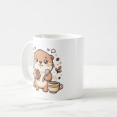 Kawaii Otter Bean Löffel Kaffeetasse (Vorderseite Links)