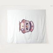 Kawaii Owl als Krankenschwester Wandteppich (Vorderseite (Horizontal))
