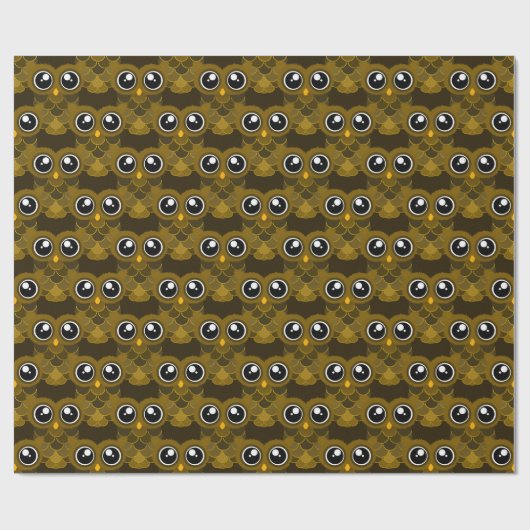 Kawaii Owl Geschenkpapier (Flach)