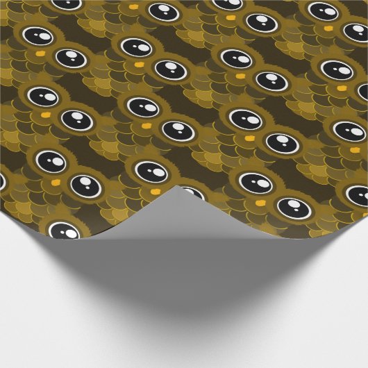 Kawaii Owl Geschenkpapier (Ecke)