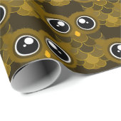 Kawaii Owl Geschenkpapier (Rolleneckpunkt)