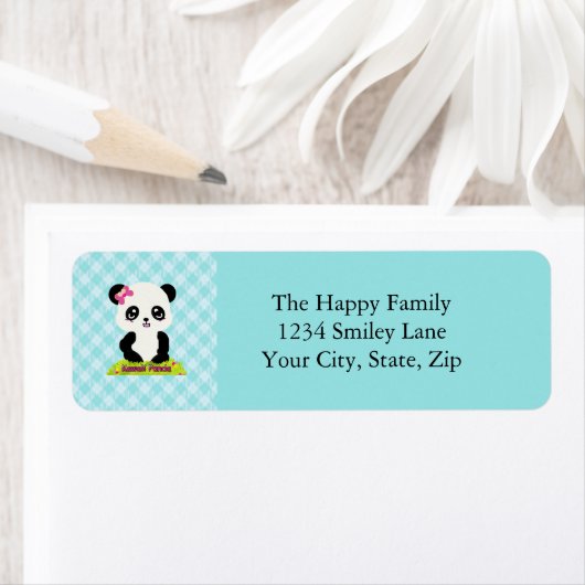 Kawaii Panda Address Labels (Insitu)