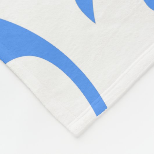 Kawaii Panda Baby Blue and White Pattern Fleecedecke (Ecke)