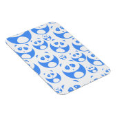 Kawaii Panda Baby Blue and White Pattern Magnet (Rechte Seite)