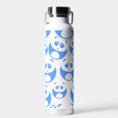 Kawaii Panda Baby Blue and White Pattern Wireless Trinkflasche (Vorne)