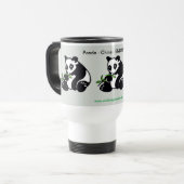 Kawaii-PANDA-Bär - Erhaltung - Ökologie - Natur Reisebecher (Vorderseite Links)