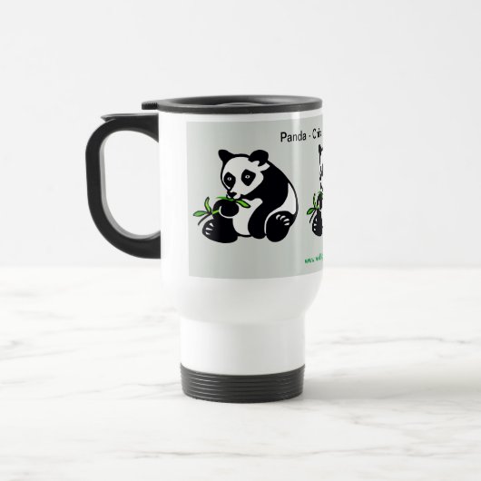 Kawaii-PANDA-Bär - Erhaltung - Ökologie - Natur Reisebecher (Links)