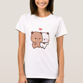 Kawaii Panda Bärenpaar, Bubu und dudu Liebe T-Shirt