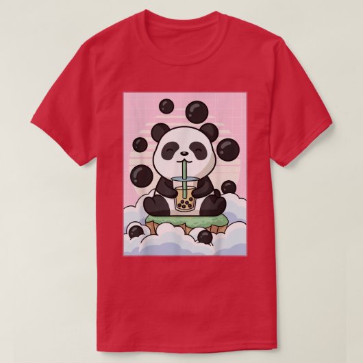 Kawaii Panda Bear Bubble Boba Milk Tee Japanisch A (Design vorne)