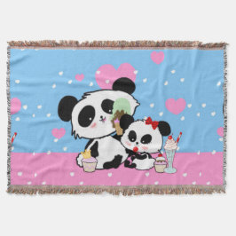 Kawaii Panda Bear Funny Niedlich Named Gifts Decke