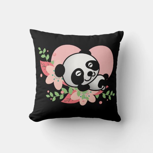 Kawaii Panda Bear Funny Niedlich Named Gifts Kissen (Vorderseite)