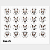 Kawaii Panda Bear_GC - Sticker (Blatt)