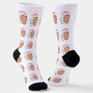 Kawaii Panda Bear, Paar Tiere Socken