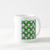 Kawaii Panda Bear Pattern Kaffeetasse (VorderseiteRechts)