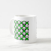 Kawaii Panda Bear Pattern Kaffeetasse (Vorderseite Links)