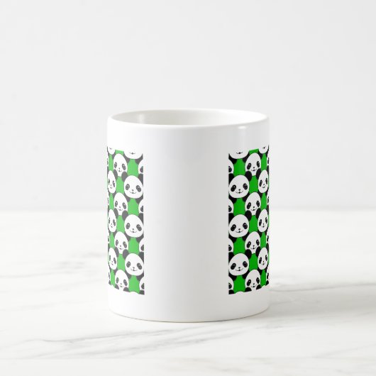 Kawaii Panda Bear Pattern Kaffeetasse (Mittel)