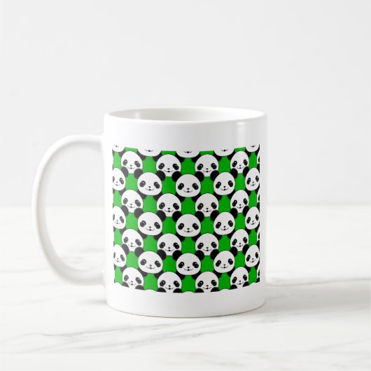 Kawaii Panda Bear Pattern Kaffeetasse (Links)
