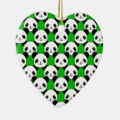 Kawaii Panda Bear Pattern Keramik Ornament (Rechts)