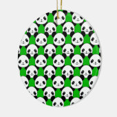 Kawaii Panda Bear Pattern Keramikornament (Links)