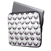 Kawaii Panda Bear Pattern Laptopschutzhülle (Vorderseite Links)