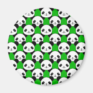 Kawaii Panda Bear Pattern Magnet