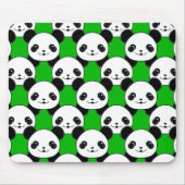 Kawaii Panda Bear Pattern Mousepad (Vorne)