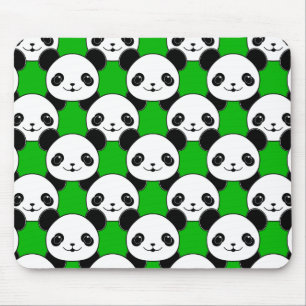 Kawaii Panda Bear Pattern Mousepad