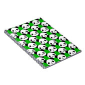 Kawaii Panda Bear Pattern Notizblock (Rechte Seite)