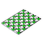 Kawaii Panda Bear Pattern Notizblock (Linke Seite)