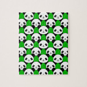 Kawaii Panda Bear Pattern Puzzle