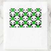 Kawaii Panda Bear Pattern Rechteckiger Aufkleber (Tasche)