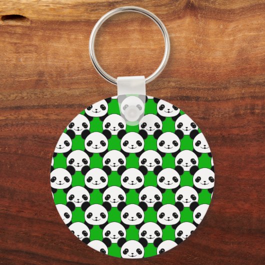 Kawaii Panda Bear Pattern Schlüsselanhänger (Vorderseite)
