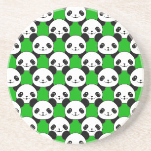 Kawaii Panda Bear Pattern Untersetzer