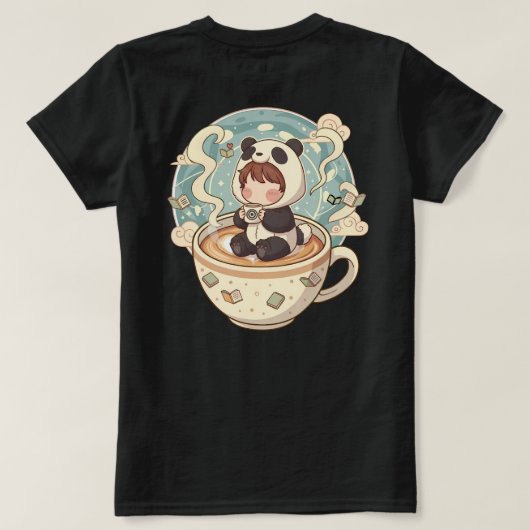 Kawaii Panda Brew Women's Cotton Tee (Design Rückseite)