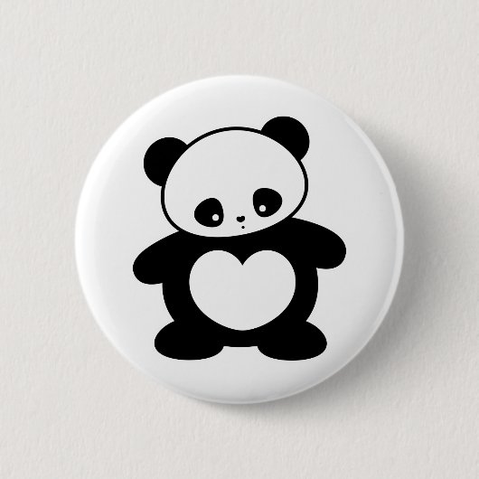 Kawaii Panda Button (Vorderseite)