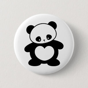 Kawaii Panda Button
