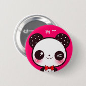 Kawaii Panda Button (Vorne & Hinten)
