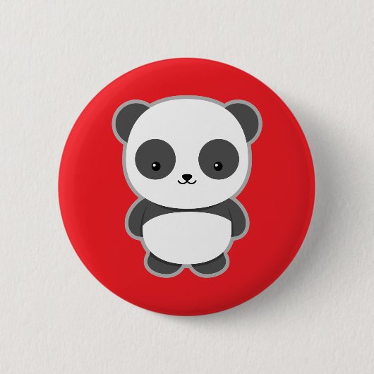 Kawaii-Panda Button (Vorderseite)