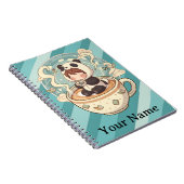 Kawaii Panda Coffee Study Spiral Notebook Notizblock (Rechte Seite)