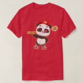 Kawaii Panda Cute Animal Pizza Delivery Funny Pizz T-Shirt (Design vorne)