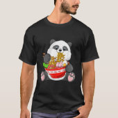 Kawaii Panda Eating Ra Noodles Otaku Anime Japanes T-Shirt (Vorderseite)