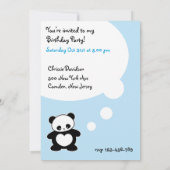 Kawaii Panda Einladung (Rückseite)