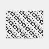 Kawaii Panda Fleecedecke (Vorderseite (Horizontal))