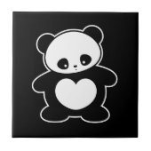 Kawaii Panda Fliese (Vorderseite)