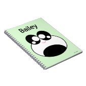 Kawaii Panda Frog Niedlich Notizblock (Rechte Seite)