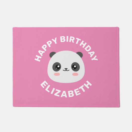 Kawaii Panda Fußmatte (Vorderseite)