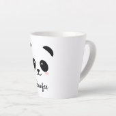 Kawaii-Panda gegenüber personalisiert Milchtasse (Rechte Ecke)